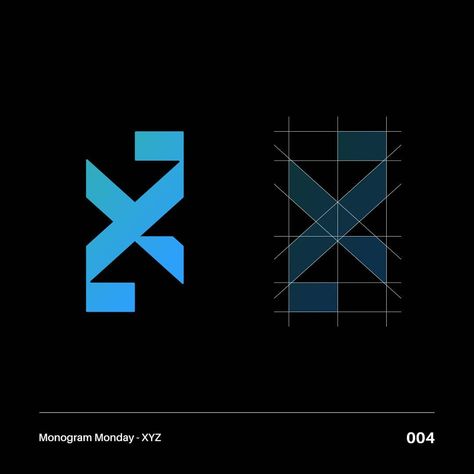 This week's #monogrammonday is XYZ. Can you see all the letters? . . . . . . For work inquirie Xyz Logo, Logo Ideas, Monogram Logo, Gaming Logos, Monogram, ? Logo, Quick Saves, Logos