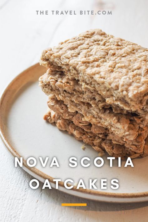 Nova Scotia Oat Cakes, Oatcakes Recipe Healthy, Oatcakes Recipe, Oat Cake Recipes, Hearty Snacks, Road Trip Food, Cinnamon Roll Cake, Oat Cakes, Shortbread Cookie