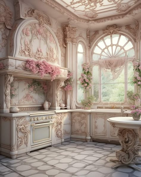 French Country Interiors, Baroque Decor, Haunting Beauty, Victorian Bedroom, Victorian Kitchen, Dream Kitchens Design, Charming Kitchen, Romantic Room, Love Fairy