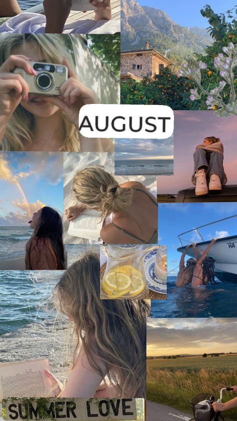 #months aesthetics #august #✨🫶☁️ August Month Aesthetic, August Aesthetic Month, August Mood Board, Month Aesthetic, Aesthetic August, August Aesthetic, August Month, August Born, A Aesthetic