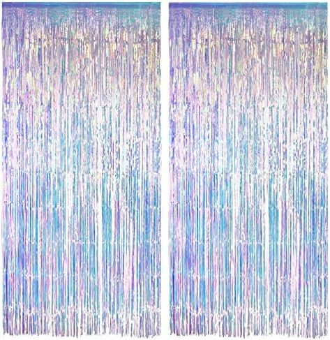 Streamers Backdrop, Party Theme Decorations, Eras Party, Foil Fringe Curtain, Iridescent Party, Streamer Backdrop, Party Streamers, Curtain Fringe, Studio Backgrounds