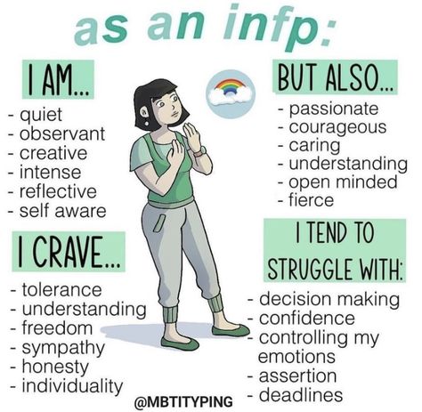 Mbti Comics, Infp Facts, Infp Personality Traits, Infp Problems, Infp Mbti, Infp T Personality, Infp Personality Type, Mbti Memes, Introvert Problems