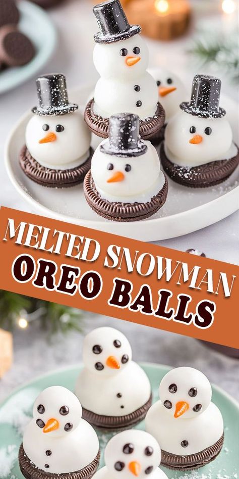 ❄️Looking for a fun and festive dessert to brighten up your holiday gatherings? These Melted Snowman Oreo Balls are not only adorable but also incredibly easy to make!🎉 Don't forget to snap a photo of your creations and share your unique designs! 📸 👉 Get the full recipe and step-by-step instructions by clicking the link in our bio! #MeltedSnowman #OreoBalls #WinterTreats #HolidayDesserts #NoBakeRecipe #ChristmasRecipes #FunWithKids #DessertIdeas #Foodie #SweetTreats 🌟 Snowman Oreo Balls Recipe, Snowman Oreo Balls, No Bake Truffles, Oreo Balls Recipe, Oreo Filling, Italian Christmas Cookies, Melted Snowman, Easy Christmas Treats, Oreo Balls