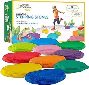 Balance Stepping Stones, Balance Stones, Kids Obstacle Course, Best Toddler Toys, Fun Activities For Toddlers, Magazines For Kids, Obstacle Course, Learning And Development, Gross Motor