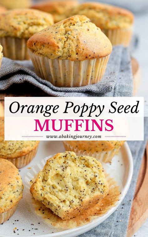 Orange And Poppy Seed Muffins, French Cheese Puffs, Work Snacks, Orange Muffin Recipe, Savory Muffins Recipes, Sweet Muffins, Work Recipes, Seed Recipes, Seed Muffins