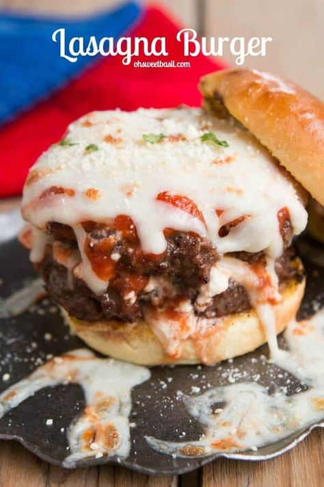 Lasagna Burger, Italian Turkey Burger, Classic Sandwiches, Ricotta Sauce, Italian Turkey, Wraps Recipes, Oh Sweet Basil, Pizza Sandwich, Italian Beef