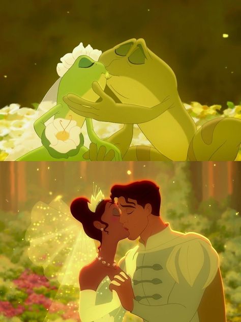 Naveen Disney, Disney Princess Challenge, Disney Anime Style, Black Disney Princess, Disney Kiss, Tiana Princess, Tiana And Naveen, Tiana Disney, Prince Naveen