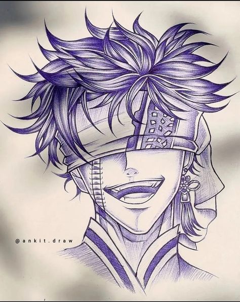 Ballpoint Pen Drawing Anime, Anime Sketch With Pen, Record Of Ragnarok Sketch, Record Of Ragnarok Drawing, Pen Anime Drawing, Anime Pen Art, Ragnarok Drawing, Pen Drawings Aesthetic, Anime Pen Sketch