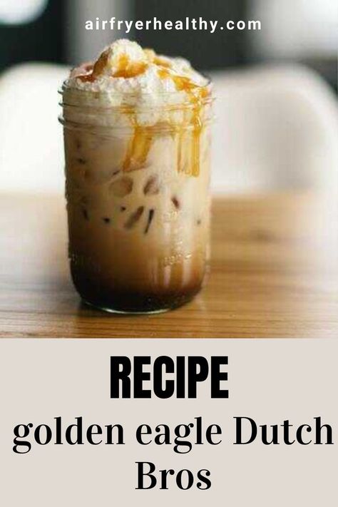 Golden Eagle Dutch Bros Recipe, Iced Chai Recipe, Copycat Drink Recipes, Dutch Bros Coffee, Dutch Bros Drinks, Nespresso Recipes, Chai Tea Recipe, Cold Brew Recipe, Espresso Recipes