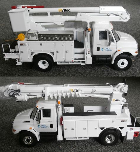 TNT: first-gear-model-bucket and digger trucks with your logo! Get them at TNT ELECTRICAL TRADES GIFT STORE. Bucket Truck Lineman, Lego Dump Truck, Toy Dump Trucks, Floor Beds, Lego Tow Truck, Journeyman Lineman, Power Lineman, Lineman Gifts, Bucket Truck