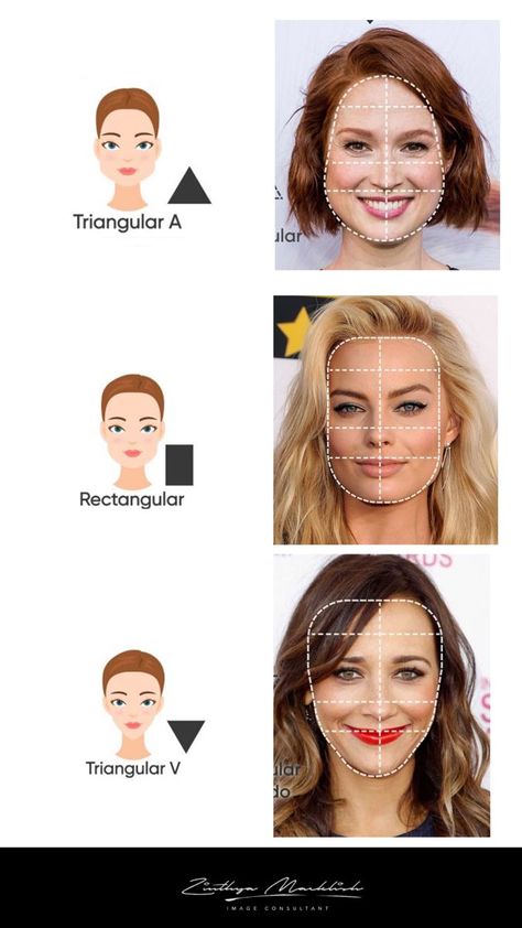 Teiangularrectangular Face Analysis, Rectangle Face, Oval Face Haircuts, Makeup Class, Art Hair, Hair Color Techniques, Microblading Eyebrows, Color Techniques, Oval Faces