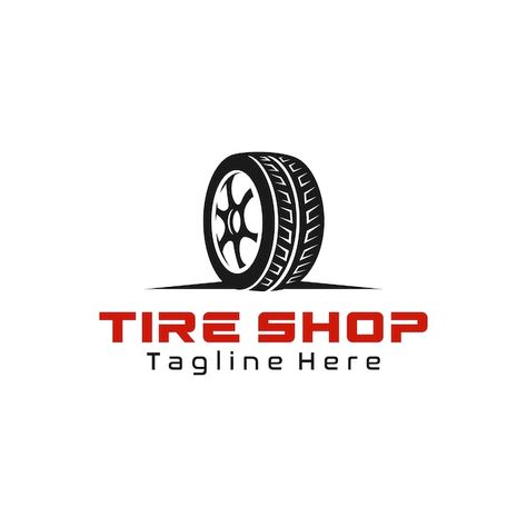 Vector tire logo tire store logo design ... | Premium Vector #Freepik #vector #car-logo #logo #brand-logo #logo-templates Car Vector Logo, Tire Logo Design, Tire Icon, Store Logo Design, Store Logo, Car Icons, Car Vector, Simple Icon, Car Logo