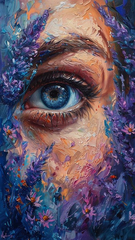 Abstract Woman Painting Faces, Eye Painting, A Level Art, Abstract Portrait, Art Inspiration Painting, Eye Art, Street Artists, Surreal Art, Art Drawings Sketches