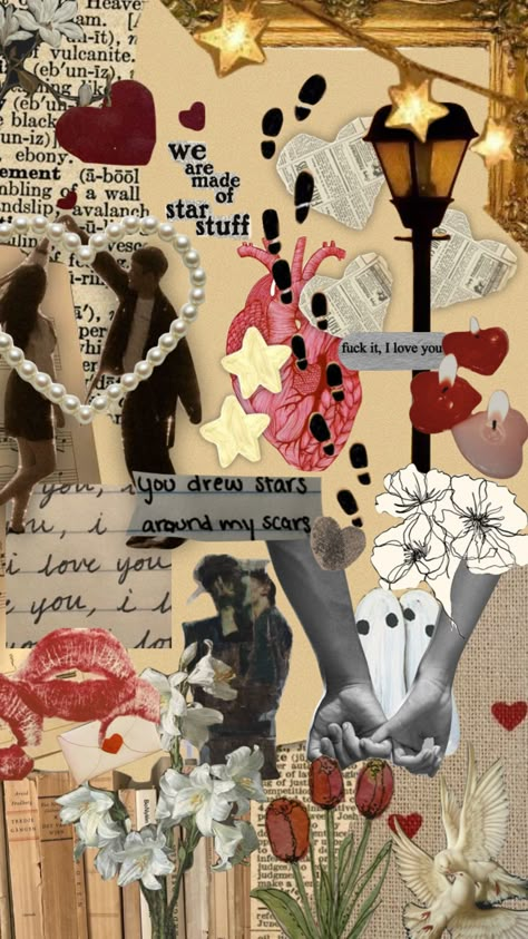 Valentines Collage Ideas, Love Theme Background Aesthetic, Relationship Collage Ideas, Valentine’s Day Collage, Love Collage Art, Love Collage Couple, Lovecore Collage, Romantic Aesthetic Love Art, Couple Collage Aesthetic