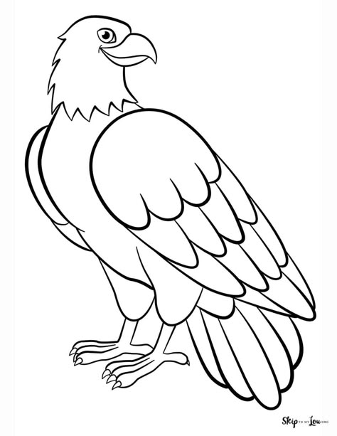 Eagle Coloring Pages, Rudolph Coloring Pages, Vogel Tattoo, Bird Template, Eagle Drawing, Drawing Heads, Coloring Page Ideas, Page Ideas, Bird Drawings