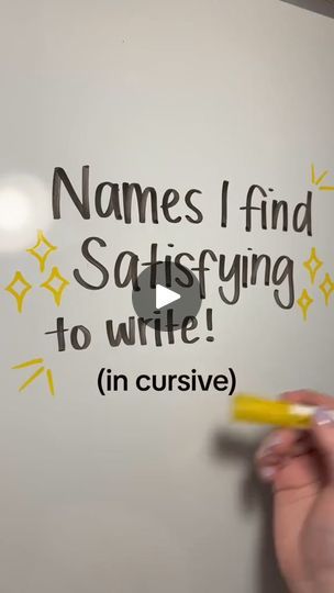 2.5M views · 11K reactions | ASMR satisfying names to write in cursive! 💗 #asmr #whiteboard #satisfying #marker #handwriting #cursive #calligraphy #fyp | Boards Writing | Boards Writing · Original audio Cursive With Highlighter, Marker Handwriting, Neat Cursive Handwriting, Satisfying Handwriting, How Do I Make My Handwriting Beautiful?, Handwriting Videos, How To Write Calligraphy Using Highlighter, How To Write Cursive, Write In Cursive