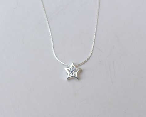 Hammered Silver Jewelry, Evil Eye Necklace Gold, Dainty Diamond Necklace, Necklace Mom, Zircon Necklace, Jewelry Dainty, Diamond Solitaire Necklace, Tiny Star, Dainty Gold Necklace