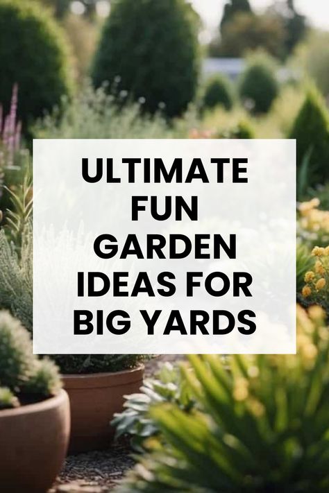 Looking for fun and creative garden ideas to spice up your big outdoor space? Check out these amazing layout tips that can turn your garden into a real paradise. From colorful flower spots to cozy seating areas, we've got a bunch of suggestions for you! Imagine relaxing in your awesome garden filled with different plants, and all are perfectly arranged. Get inspired and visualize how easy it is to make your garden a beautiful and inviting place. Save this pin and let's garden together! Large Garden Layout, Large Garden Landscaping, Garden Ideas Large, Fun Garden Ideas, Minnesota Garden, Circular Garden, Raised Pond, Dreamy Backyard, Creative Garden Ideas