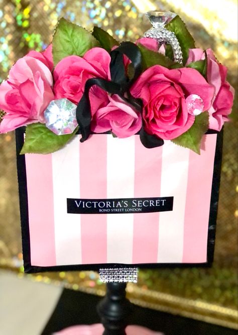 PINK GIRLIE GIRL TABLE SETTING VICTORIA SECRET INSPIRED CREATIONS / crafts / arts flower arrangements sky’s the limit! Victoria Secret Gift Basket, Elegant Victoria's Secret Shopping Bags, Victoria Secret Shopping Bag, Victoria's Secret Pink Shoulder Bag For Shopping, Victoria Secret Gifts, Victoria's Secret Pink Bags For Vacation, Victoria's Secret Pink Bag For Shopping, Girlie Girl, Victoria Secret Bags