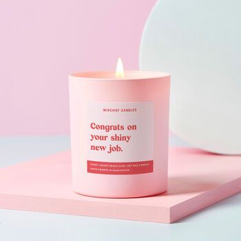 Online Gift Shop UK | Unique & Personalised Gifts | notonthehighstreet.com Clear Candle, Funny 50th Birthday Gifts, Candle Reading, Pink Candle, Clear Candles, 30th Birthday Funny, Funny Candle, Birthday Babe, Good Luck Gifts