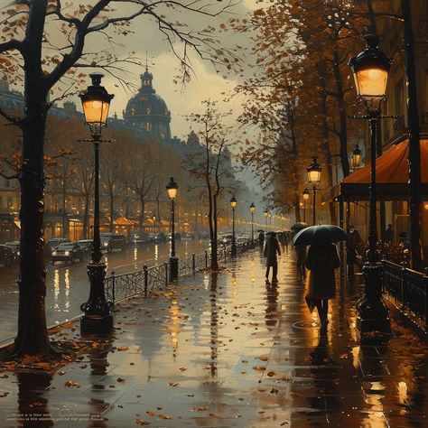 Edinburgh Laptop Wallpaper, Rainy Fall Day Autumn Rain, Rain Good Night, Rainy Day Images, Street Scape, Rainy Day In Paris, I Love The Rain, Love The Rain, Rainy Day Aesthetic