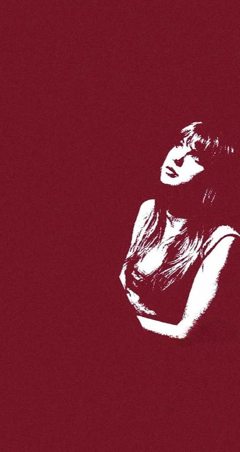 A red and white wallpaper of Taylor Swift Red Wallpaper Taylor Swift, Red Taylor Swift Wallpaper, Taylor Swift Red Wallpaper, Taylor Swift Red Era, Maroon Aesthetic, Lyric Wallpaper, Maroon Background, Wallpaper Widget, Red Era