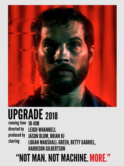 Upgrade Movie, Harrison Gilbertson, Logan Marshall Green, 2018 Outfits, 2018 Movies, Movie Poster, I Hope, Movie Posters, Quick Saves