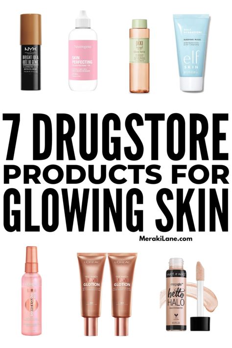 Best Products For Glowing Skin, Products For Glowing Skin, Best Drugstore Products, Glowing Skin Makeup, Drugstore Concealer, Good Skincare, Drugstore Products, Hydrating Face Mask, My Makeup Bag