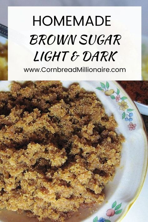 Hard Brown Sugar, Homemade Brown Sugar, Baking Mix Recipes, Make Brown Sugar, Classic Southern Recipes, Homemade Pudding, Dark Brown Sugar, Sugar Recipes, How To Make Brown