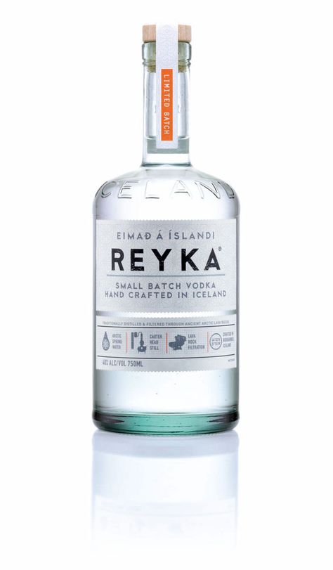 Before & After: Reyka — The Dieline Best Vodka Brands, Reyka Vodka, Vodka Packaging, Vodka Labels, Paul Young, Vodka Brands, Alcohol Packaging, Alcohol Bottles, Food Packaging Design