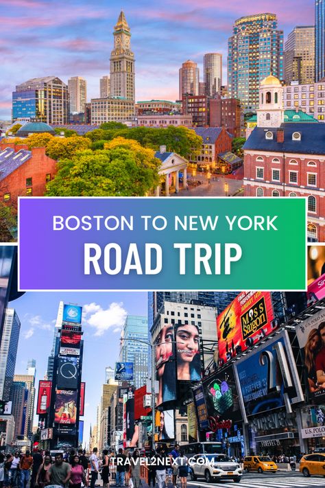 Woohoo! 🚗 Road trip from Boston to New York City! Get ready for an epic journey filled with scenic views, delicious eats, and exciting adventures! 🌆 #BostonToNYC #RoadTripFun #AdventureAwaits 🎉 Boston To New York Road Trip, Boston Winter, Downtown Boston, Freedom Trail, Scenic Road Trip, Epic Journey, Road Trip Hacks, Road Trip Planning, Road Trip Fun