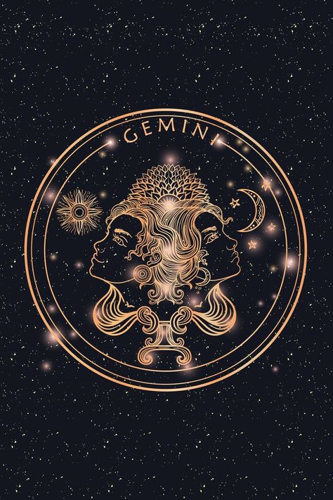 Gemini Constellation Wallpaper, Gemini Poster Aesthetic, Gemini Art Goddesses, Zodiacs Aesthetic, Gemini Aesthetic Art, Astro Background, Zodiac Art Gemini, Zodiac Gemini Art, Gemini Illustration