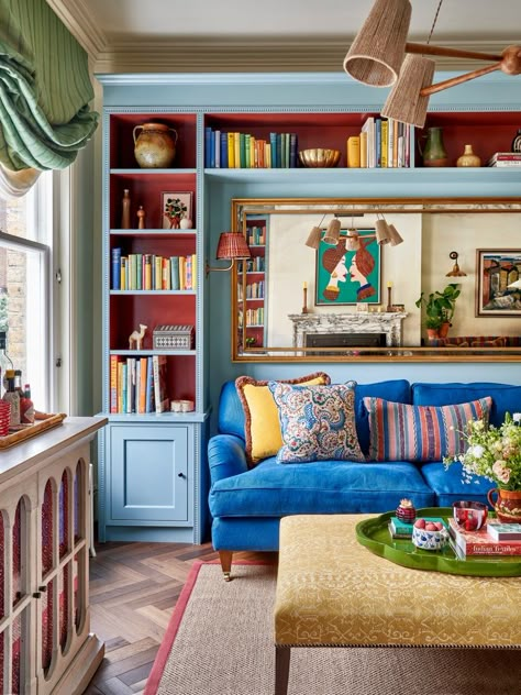 Lonika Chande, Maximalism Decor, Fireside Chairs, Chimney Breast, Chevy Chase, London House, Chelsea House, House Exteriors, Box Bed