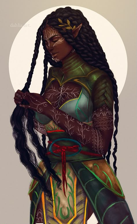 Aziza Fairy, Black Fairy Art, Black King Art, Weiblicher Elf, Dragon People, Dahlia Art, Black Fairy, Black Artwork, Black Art Pictures