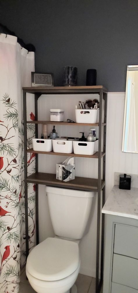 Apartment Bathroom Towel Storage, Behind The Toilet Storage, Make Bathroom Look Bigger, Bathroom Over Toilet Storage, Behind Toilet Storage, Above Toilet Storage, Over The Toilet Organizer, Ideas For Bathrooms, 2024 List