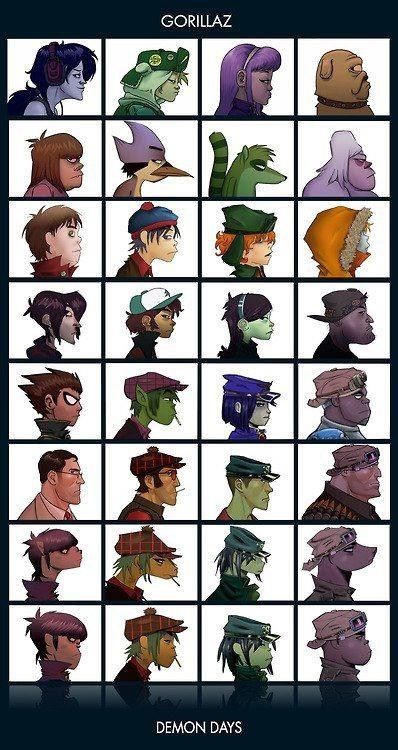 Fandom Days Gorillaz Art Style, Gorillaz Demon Days, Jamie Hewlett Art, Gorillaz Fan Art, Demon Days, Jamie Hewlett, Gorillaz Art, Arte 8 Bits, 17th Century Art