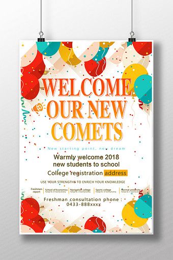 Welcome to the Welcome Orientation Guide for New Students in the Opening Season#pikbest#templates Orientation Poster Design, Farewell Poster Ideas, New Student Welcome, Farewell Poster, Art School Ideas, Booklet Design Layout, College Orientation, Orientation Day, Freshers Party