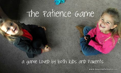 Meaningful Mama: The Patience Game - Character Development Activity Character Development Activities, Patience Game, Teaching Character, Learning Patience, How To Teach Kids, Bible Lessons For Kids, Object Lessons, Sunday School Lessons, Character Education