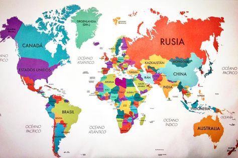 World Geography Map, World Map With Countries, Indian Flag Images, Teaching Geography, Geography Map, Anime Boy Hair, World Map Wallpaper, Map Wallpaper, House Layout