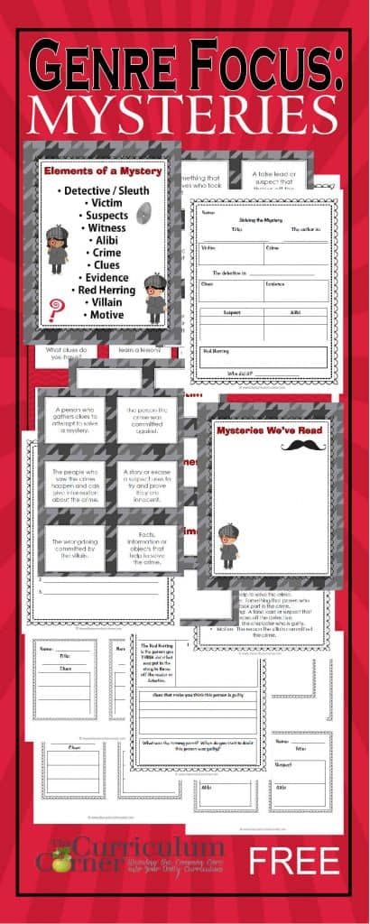 Genre Activities, Mystery Unit, Genre Study, Reading Genres, Mystery Writing, Mystery Genre, Reading Unit, Third Grade Reading, Exit Tickets