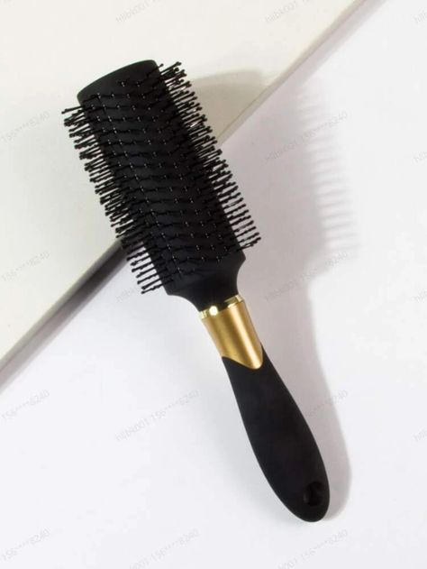 Dry & Wet Use Round Hair Brush 1pc Large Plastic Classic Simple Round  Frosted Anti-Slip Hair Comb For Hair Styling, Hair Brush/ Hair Comb | SHEIN USA Cabelo Black, Round Comb, Round Hair Brush, Rat Tail Comb, Brush Hair, Styling Hair, Voluminous Hair, Round Brush, Styling Brush