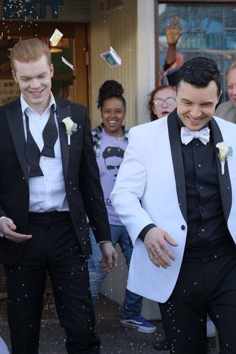 Mickey And Ian Wedding, Ian And Mickey Wedding, Ian Mickey Shameless, Mickey Ian Shameless, Shameless Bracelet, Ian And Mickey Shameless, Shameless Pictures, Gallavich Wedding, Mickey And Ian Shameless