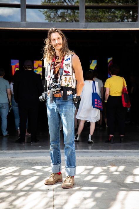 See the Best Street Style from Marfa Myths 2019 | Vogue Texas Street Style, Mexican Summer, Online Ceramics, Donald Judd, West Texas, The Best Street Style, Best Street Style, Wrangler Jeans, Cool Street Fashion