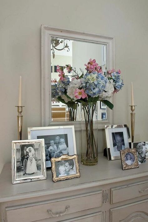 - Picture Frame Arrangements, Displaying Family Pictures, Frame Arrangement, Picture Frame Table, Picture Table, Family Picture Frames, Photo Frame Display, Display Family Photos, Family Photo Frames