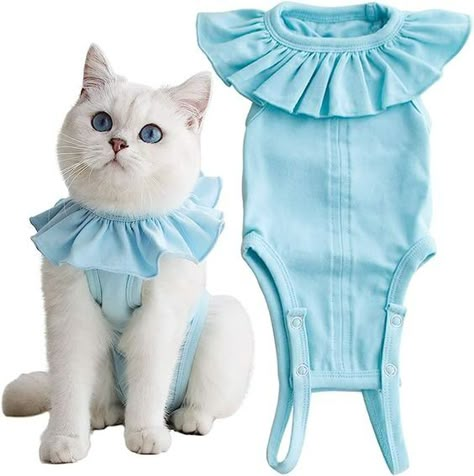 Outfits For Cats, Cat Outfits Pets, Cat Shirt Pattern, Fat Cats Funny, Cat Wounds, Pet Advertising, Kat Diy, Recovery Shirts, Dog Clothes Diy