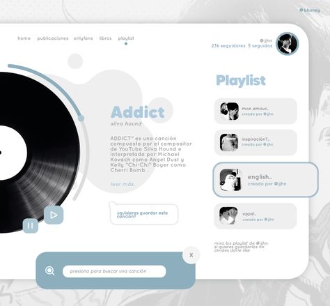 Carrd Co Portfolio, Graphic Edits Inspiration, Carrd Templates, Music Template, Carrd Inspo Template Interactive, Templates Aesthetic, Web Page Design, Website Aesthetic, Aesthetic Website