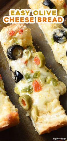 Olive Cheese Bread Recipe, Olive Cheese Bread, Olives Recipes, Hors Devours, Crunchy Bread, Indulgent Recipes, Yummy Bread, Savory Cakes, Cheese Bread Recipe