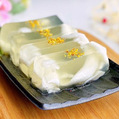 Osmanthus Flower, Agar Agar Jelly, Flower Place, Coconut Jelly, Ice Cream Drinks, Tea Snacks, Chinese Dessert, Asian Snacks, Recipe Ingredients