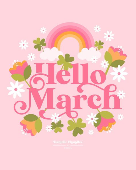 Hello March! 🍀🌈🌷🌼 Hello March Images, March Mood Board, Highlight Covers Instagram Pink, Aesthetic Highlight Covers Instagram, Aesthetic Highlight Covers Instagram Pink, Aesthetic Highlight Covers, March Themes, Ipad Layout, Month Signs