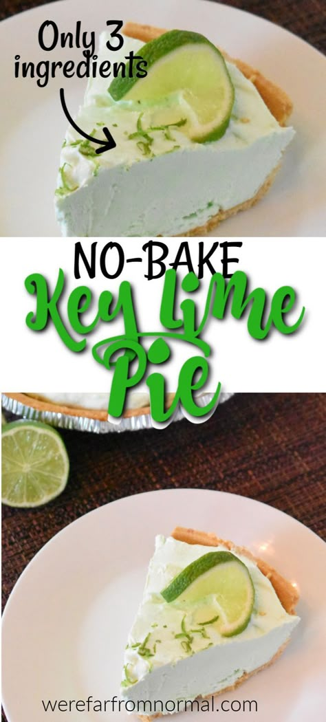 Key Lime Yogurt Pie, Key Lime Pie Recipe No Bake, Healthy Key Lime Pie, Key Lime Pie Bars, Key Lime Pie Easy, Lime Desserts, Lime Pie Recipe, Pie Easy, Key Lime Cheesecake